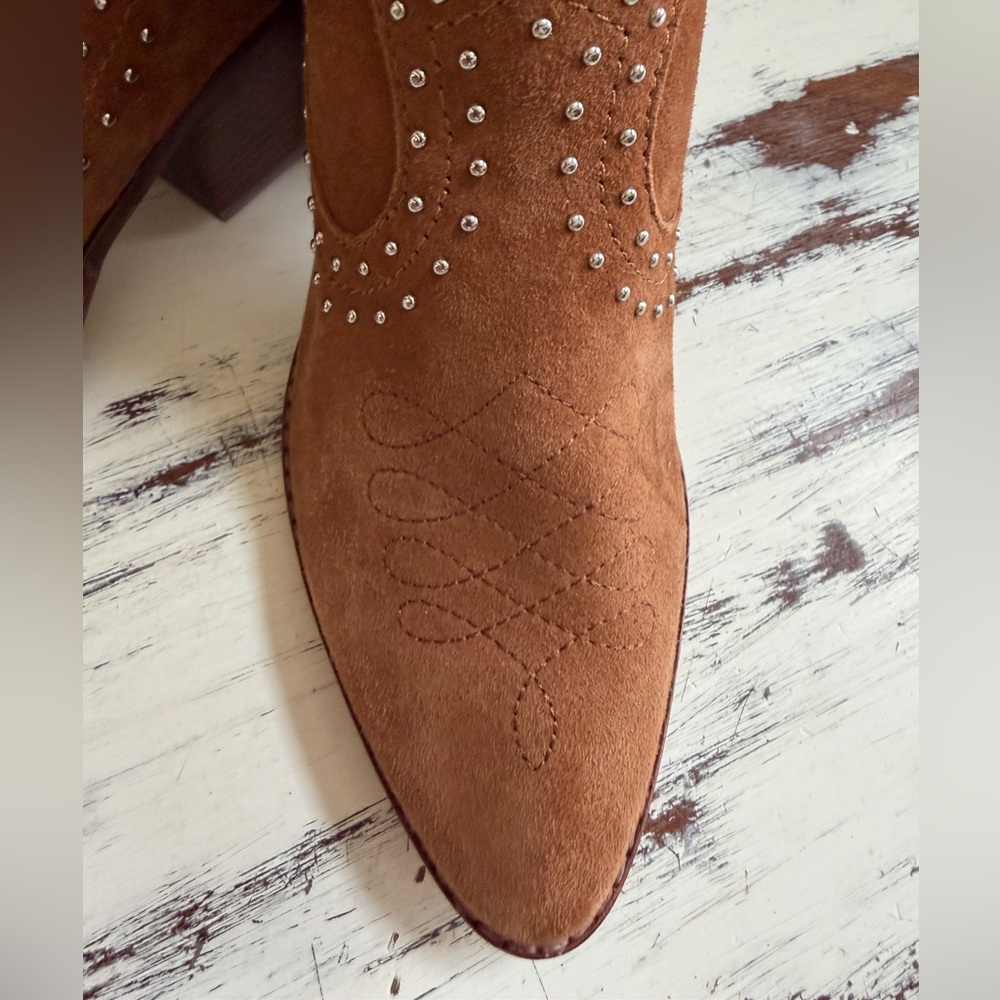 Dolce Vita Dexter Studded Suede Booties | Size 8.5 | New - Picture 6 of 9